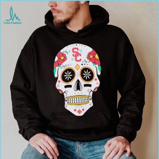 USC Trojans Fight On Sugar Skull T Shirt