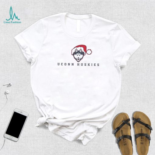 Uconn Huskies Logo With Santa Hat Christmas Shirt