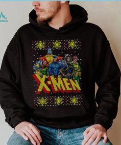 Ugly Christmas T Shirt Marvel X Men Group Ugly Christmas Sweater Graphic