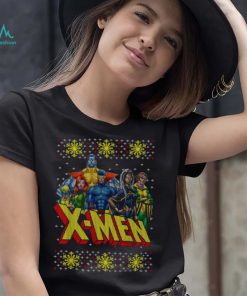 Ugly Christmas T Shirt Marvel X Men Group Ugly Christmas Sweater Graphic