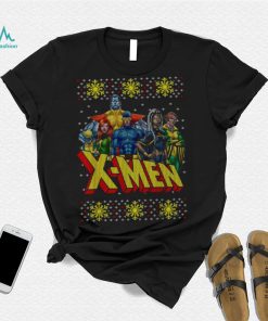 Ugly Christmas T Shirt Marvel X Men Group Ugly Christmas Sweater Graphic