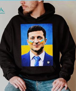 Ukraine Flag Ukrainian President Zelensky Hero Grunge Design Shirt