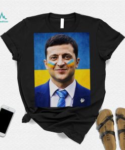 Ukraine Flag Ukrainian President Zelensky Hero Grunge Design shirt