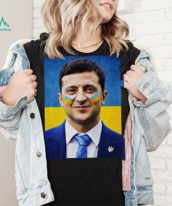 Ukraine Flag Ukrainian President Zelensky Hero Grunge Design shirt