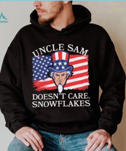 Uncle Sam Doesn’t Care, Snowflakes American Flag Shirt