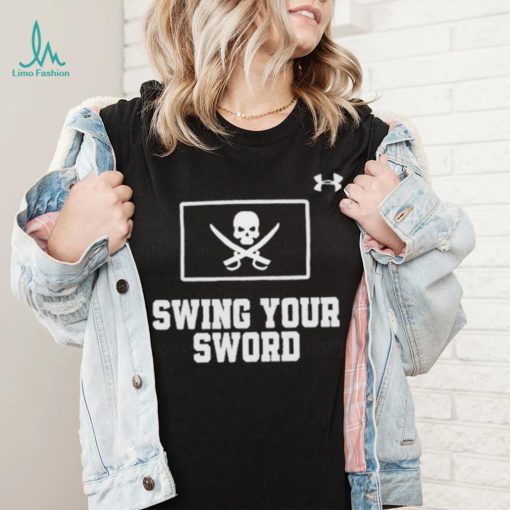 Under armour swing your sword logo shirt