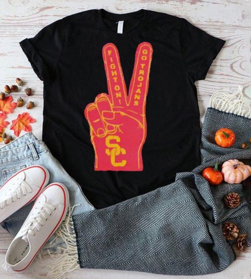 Usc Trojans Vintage Fight On Logo Black shirt