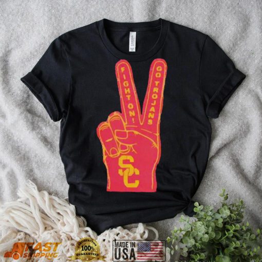 Usc Trojans Vintage Fight On Logo Black shirt