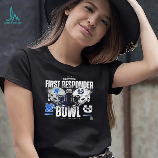 Utah State Aggies Vs Utah State Aggies 2022 Servpro First Responder Bowl Shirt