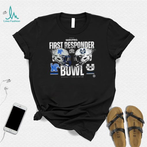 Utah State Aggies Vs Utah State Aggies 2022 Servpro First Responder Bowl Shirt