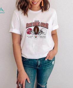 Utah Utes vs Penn State Rose Bowl Game 2023 Helmet Duel Vintage Washed T Shirt