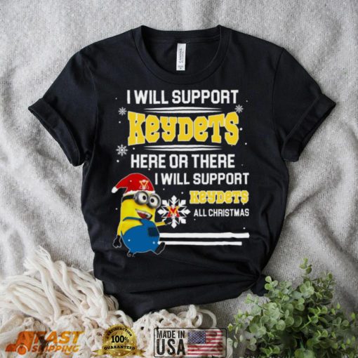 VMI Keydets Minion Support Here Or There All Christmas Christmas Sweatshirt