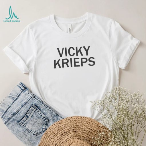 Vicky Krieps simple text shirt