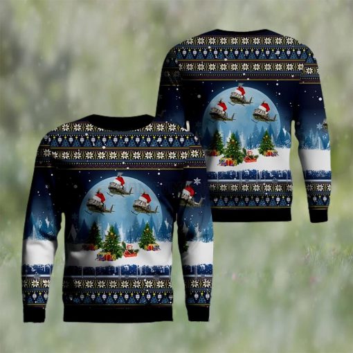 Vietnam Bell UH 1H Huey Ugly Christmas Sweater