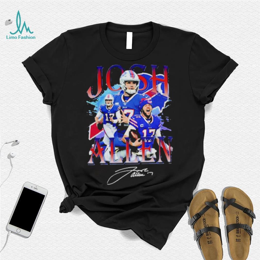 Vintage Bootleg Josh Allen Buffalo Football Signature New Art Shirt Vintage Bootleg Josh Allen Buffalo Football Signature New Art Shirt