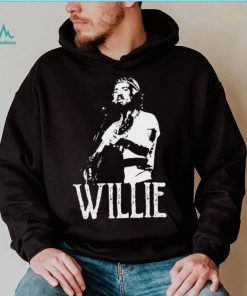 White The Stencil Willie Nelson Shirt