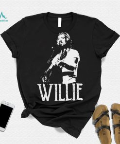 White The Stencil Willie Nelson Shirt
