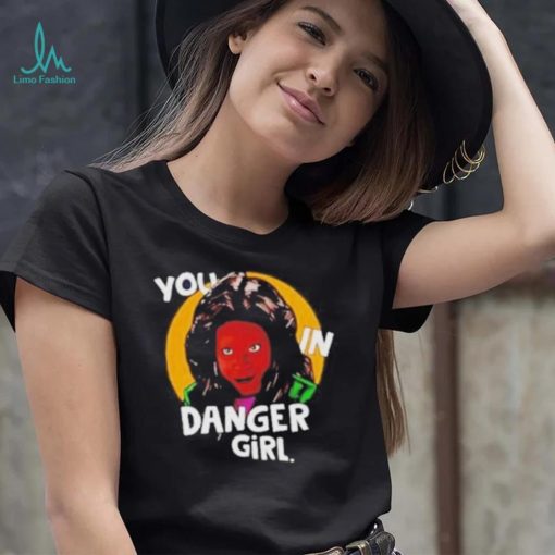 WhoopI goldberg you in danger girl shirt