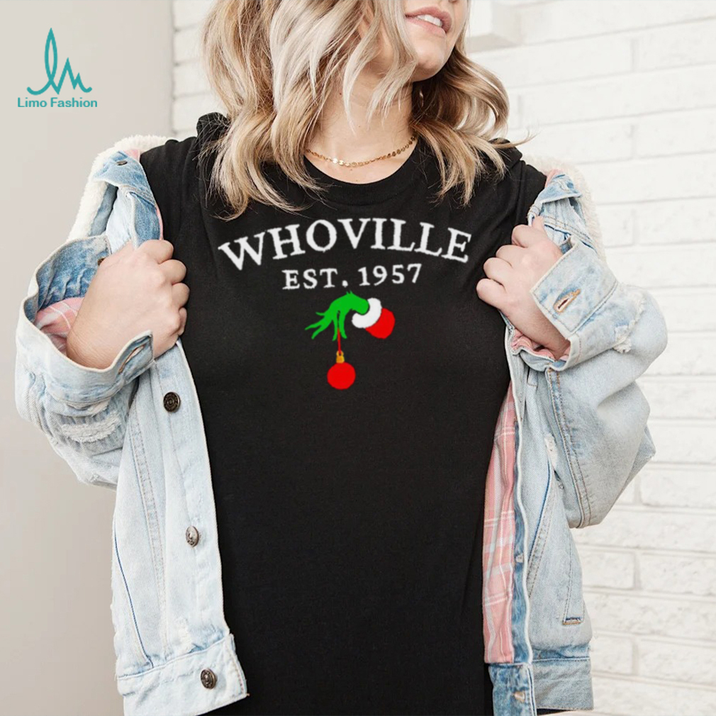 Whoville The Grinch Est 1957 Christmas Nike T Shirt Whoville The Grinch Est 1957 Christmas Nike T Shirt