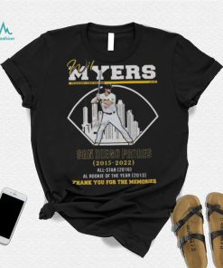 Wil Myers San Diego Padres 2015 2022 Thank You For The Memories Signature shirt