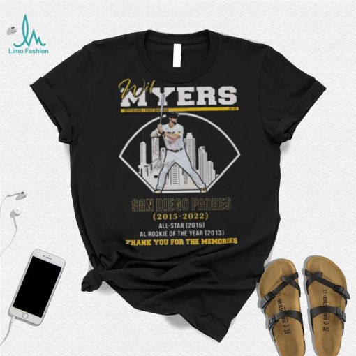 Wil Myers San Diego Padres 2015 2022 Thank You For The Memories Signature shirt