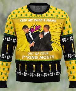 Will Smith Slaps Chris Rock Meme Ugly Christmas Sweater