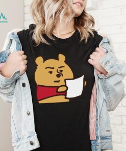 Winnie the pooh reading t shirt