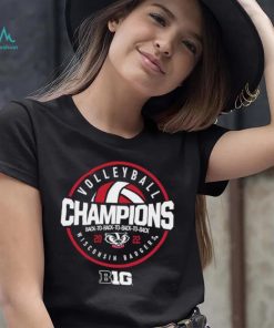 Wisconsin Badgers Black 2022 Volleyball Big 10 Champions Dynasty Shirt