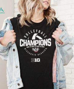 Wisconsin Badgers Black 2022 Volleyball Big 10 Champions Dynasty t shirt