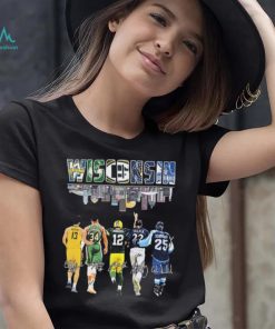 Wisconsin Ighodaro Antetokounmpo Rodgers Yelich Signatures Shirt
