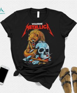 Wolverine Metallica Scholars wolf and skull shirt