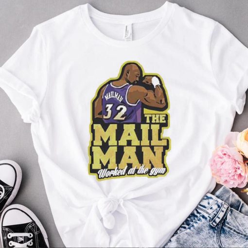 Worked At The Gym The Mailman Men Karl Malone Shirt