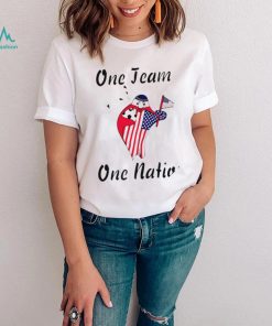 World Cup 2022 Qatar mascot La’eeb one team one nation American flag shirt