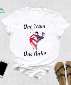 World Cup 2022 Qatar mascot La’eeb one team one nation American flag shirt