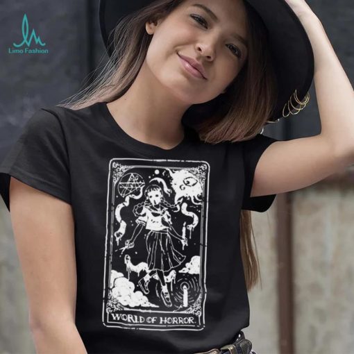 World of horror ominous tarot black shirt