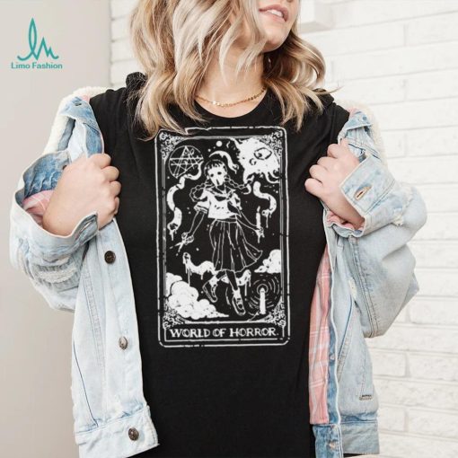 World of horror ominous tarot black shirt