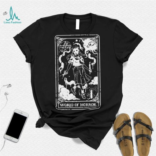 World of horror ominous tarot black shirt