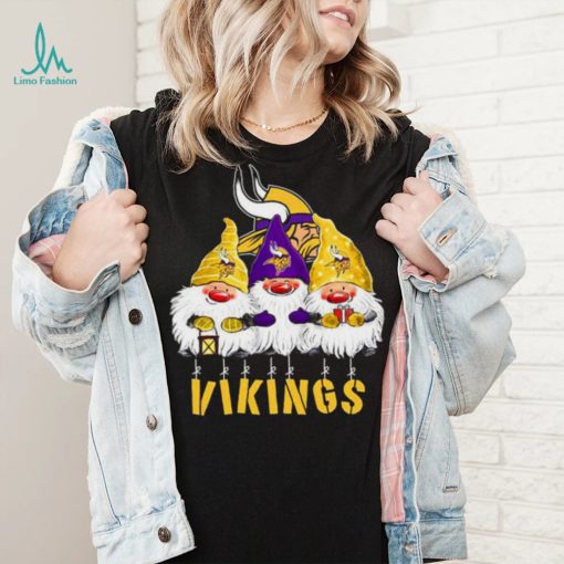 Xmas Mery Christmas Gnomies Minnesota Vikings Christmas T Shirt