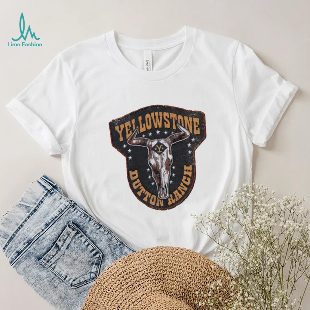 Yellowstone TV Show Cattle skull logo shirt