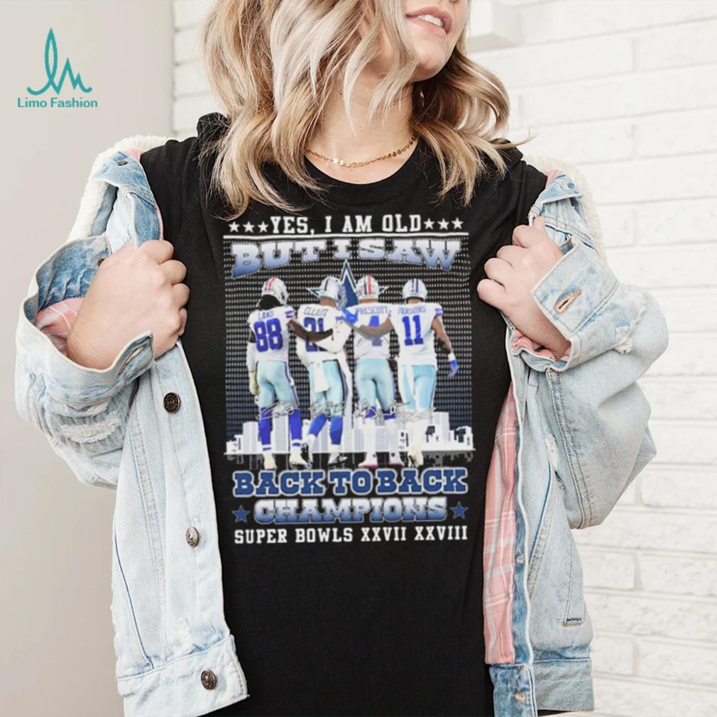 Yes I Am Old But I Saw Dallas Cowboys Back To Back Champions Super Bowl  Shirt - Limotees