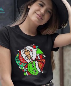 Yin and yang grinch santa claus I stole Christmas 2022 shirt