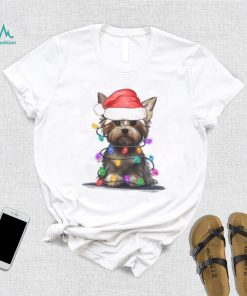 Yorkie Mom Shirt, Dog LoverTshirt, Ugly Christmas Sweater, Pet Holiday Lights