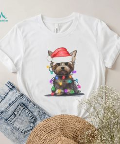 Yorkie Mom Shirt, Dog LoverTshirt, Ugly Christmas Sweater, Pet Holiday Lights