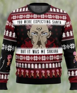 You Were Expecting Santa Sukuna Jujutsu Kaisen Ugly Christmas Sweater