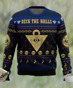 Yu Gi Oh Millennium Eye Deck The Halls Ugly Christmas Sweater