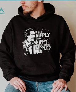 it is a bit nipplyI mean nippy what am I saying nipple Clark Griswold ugly christmas shirt