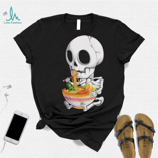 kawaii japanese anime Skeleton Halloween ramen Food Lovers Classic Shirt
