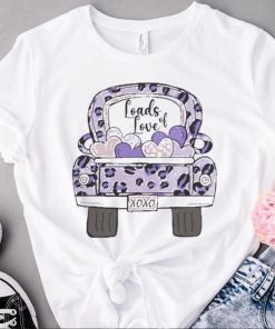 loads of love valentine truck hearts t shirt t shirt