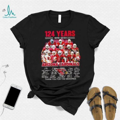 124 Years 1898 2022 Thank You For The Memories Arizona Cardinals T shirt