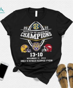 2022 Battle For The Golden Boot Champions LSU Tigers 13 20 Arkansas Razorbacks Shirt